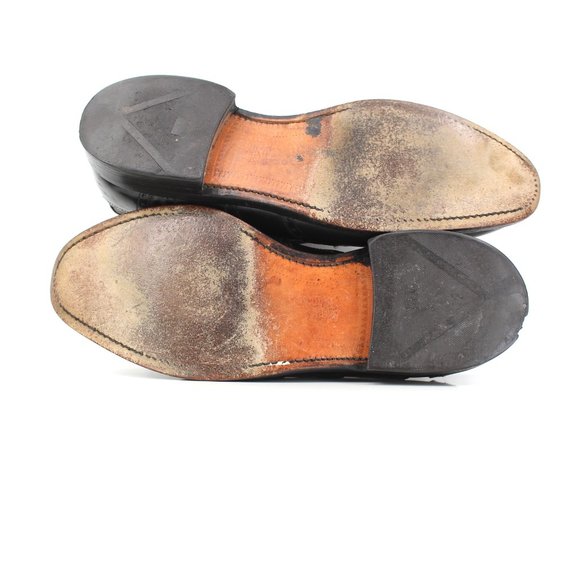 Allen Edmonds McClain Black Leather Wingtip Oxford Brogue Goodyear USA Mens 8.5 - Picture 6 of 16